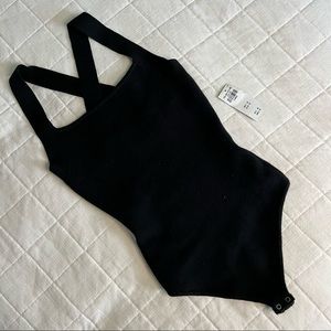 NWT Abercrombie Black Body Suit